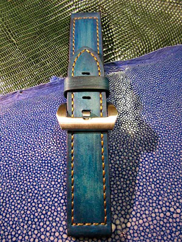 Синий ремешок для Мужских часов Panerai
