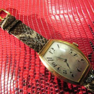 Женский моно ремешок для часов Moser из кожи змеи серо коричневого цвета 18 на 18 мм