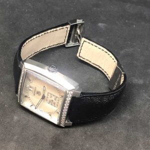 Черный кожаный ремешок для часов Teg Heuer Monaco женский